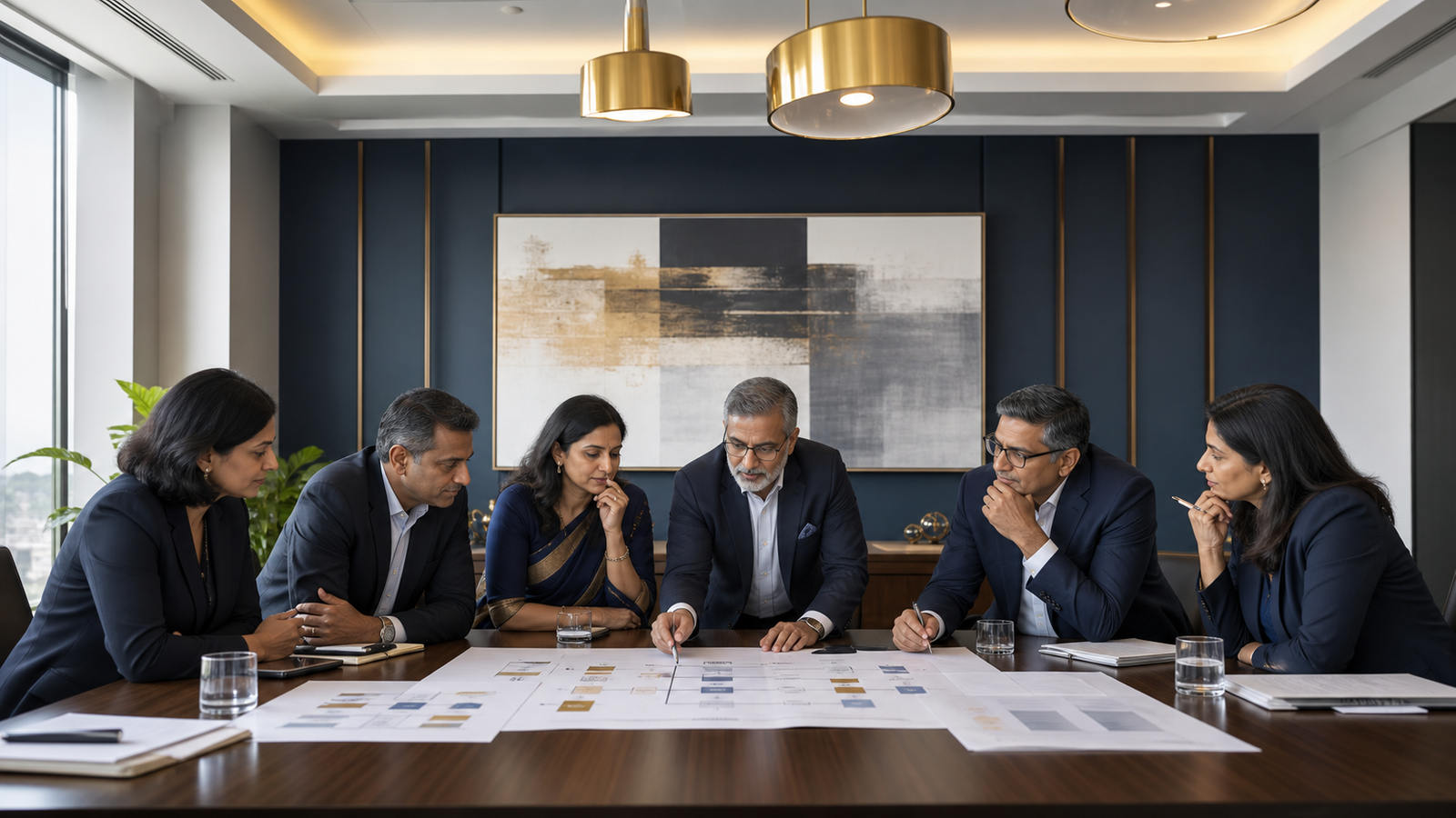 Indian leadership team defining transformation priorities and operating outcomes before selecting technology