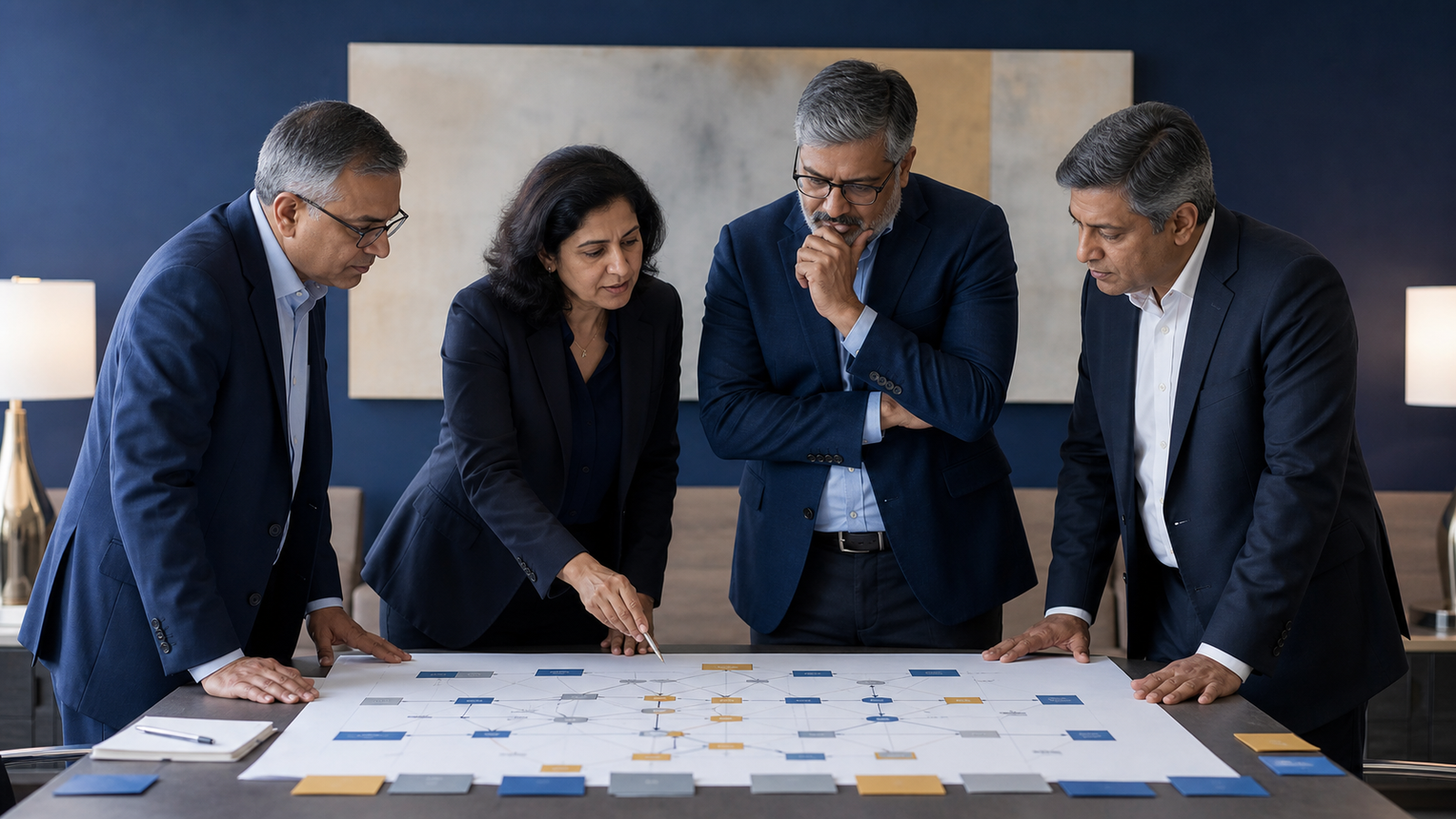 : Indian leadership team assessing current digital infrastructure capabilities before deciding on replacement